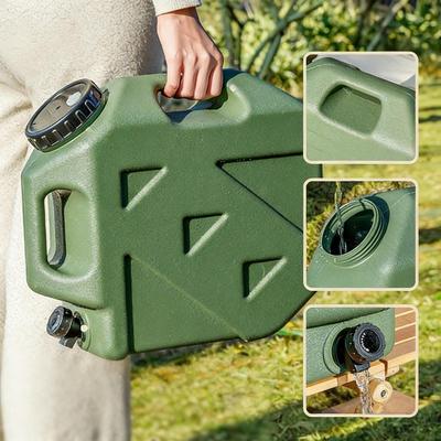 Recipiente para água com torneira, balde/jarro para camping, piquenique e pesca.