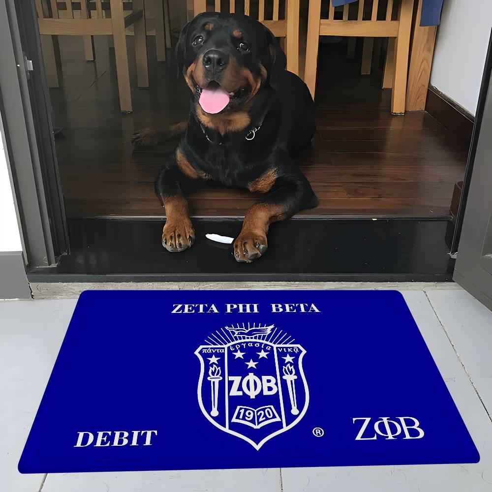 Zeta Phi Beta Hallway Carpet Non-Slip Laundry Room Mat Laundry Decor Balcony Child Living Room Bedside Area Rugs
