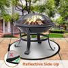 Fire Pit Mat, Round Fireproof Mat For Fireplace,30*30 Inch - RIpj