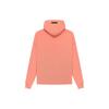Fear of God Essentials Fleece-Lined Relaxed Fit Hoodie Men Tops Coral-Red FOG-FW22-108