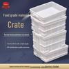 Duurzame Witte Plastic Opbergkrat van Voedingskwaliteit met Deksel