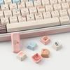 TYRIXKI PBT Keycaps 142 Keys Cute Keycaps Sublimation Sea Salt Cat Keycaps Mao Profile Custom Keycaps for Cherry Gateron MX Switches Mechanical