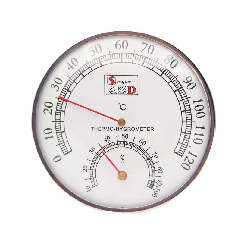 High-Temperature Metal Thermohygrometer for Sauna Rooms