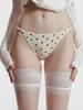 Damen Sommer Süßer Druck Reine Begierde Sexy Leopardenmuster Spitze Rand Dreieck Slips