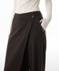 MUSINSA STANDARD WOMAN Women'S Wide Wrap Slacks [Dark Brown]