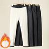 Mom Winter Cotton Pants Thickened Medium-sized Elderly Women's Pants High-waisted Grandma Plaid Pants Velvet Thermal Pants Outer Wear
