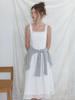 Liel Pompom Lace Dress (White)