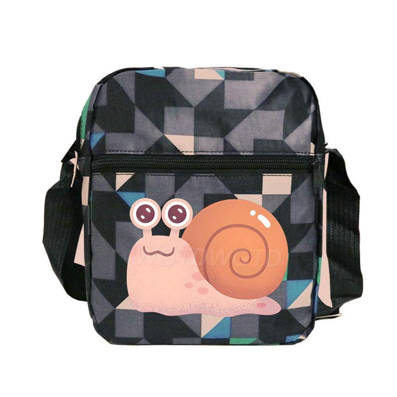 New student fashion shoulder bag personalized printing children's portable multifunctional messenger bag