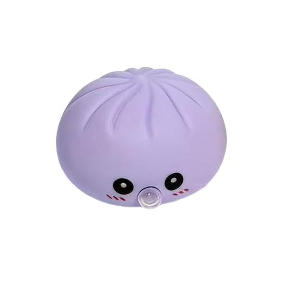 Rice Dumpling Squeeze Toy Soft Stress Relief Balls Cute Blow Bubbles Shape Skin-Friendly Fidget Toy for Adults