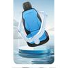 3D Textured Breathable Cooling Summer Car Seat Cushions,Ice Silk Fabric Front Dual-Seat Pads, Easy Installation No Straps Need