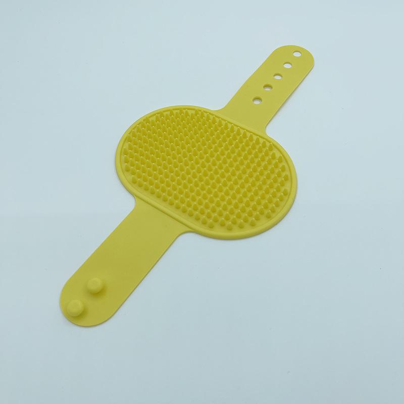 

Soft Rubber Pet Bath Brush Comb - Cat Dog Grooming Massage Glove Fur Removal Tool For Cats And Dogs Pet Bathing Supplies жовтий