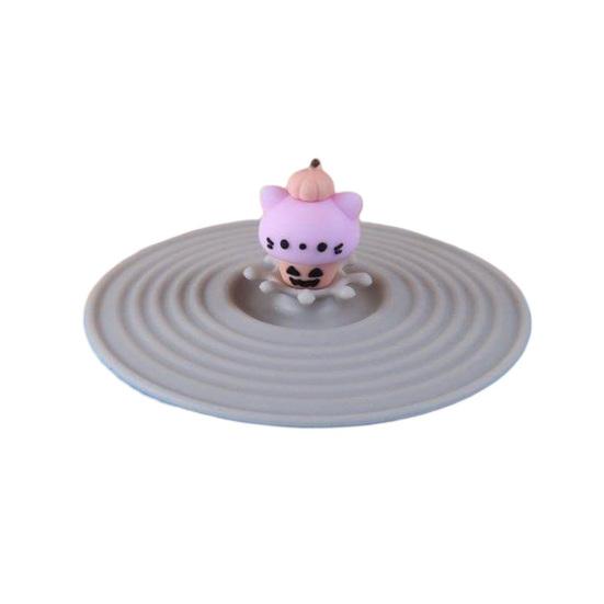 Attractive Food-grade Dustproof Colorful Cartoon Cute Silicone Cup Cover Home Supplies Drink Cup Lid