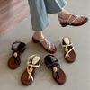 New Summer Retro Sandals and Women's Shoes with Thick Heels