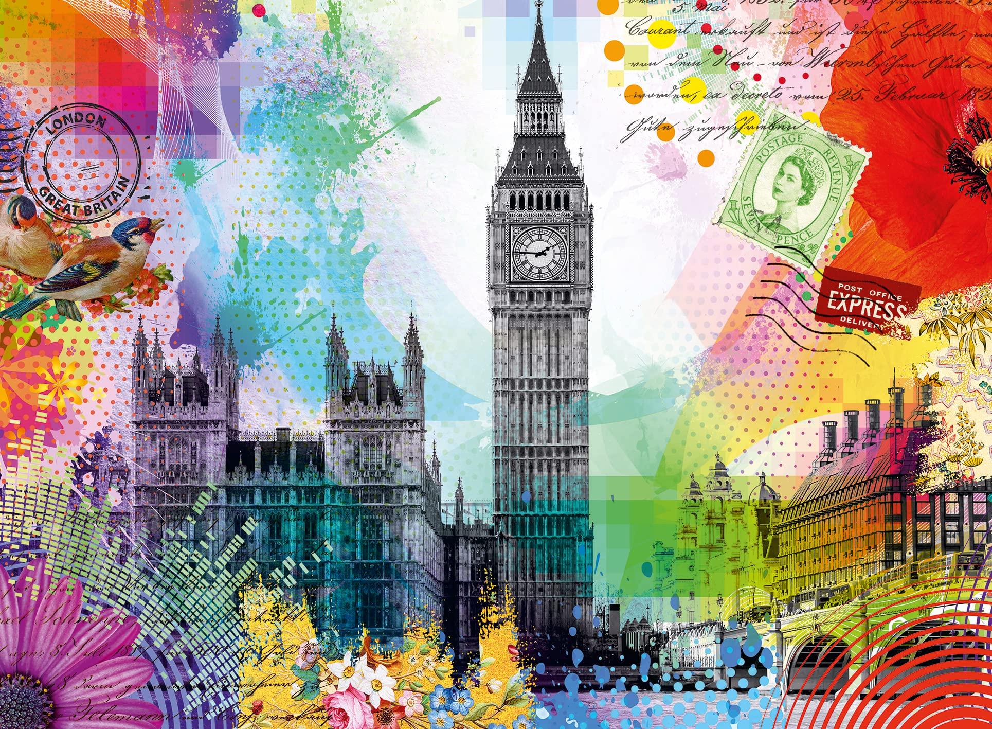 

Ravensburger 500-Piece Jigsaw Puzzle Greetings from London Landscape, Finished Size: 49x36cm, 17214 6 [Puzzle, Gift (BirthdayChristmas)]