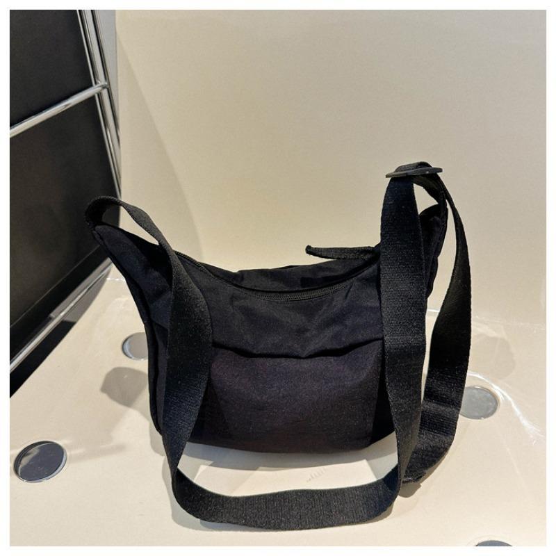 

Личность тренд простой особенный универсальный однотонный мешок женский мешок повседневный модный наклонный через плечо чёрный