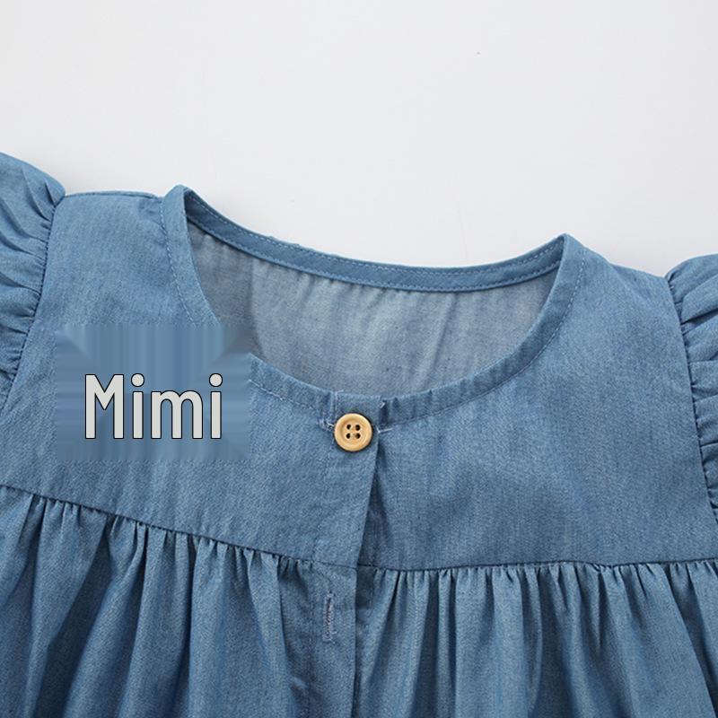 Spot Malwee Summer Dress: Stylish European & American Princess Dress for Little Girls