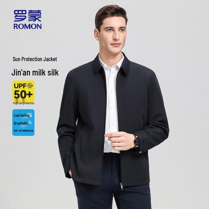 

ROMON Men s Sun Protection Business Casual Jacket JK888 L (175)
