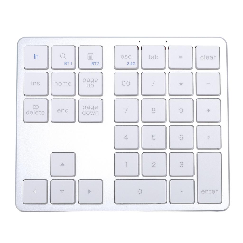 Number Pad Wireless Dual Mode 35 Keys Rechargeable Numeric Keypad for Laptop PC Tablet