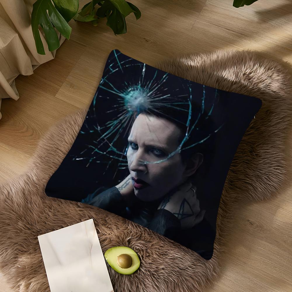 M-Marilyn M-Son Under God Kissenbezug Wohnzimmer Akzent Sofa Rückenlehne Quadratisch Lounge Entspannender Nickerchen Begleiter Kissenhülle