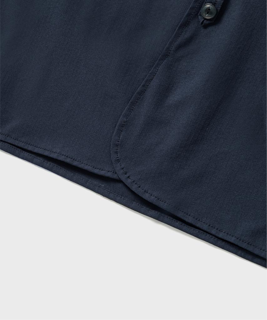 NONBLANK Hidden Button Down Shirt_Dark Navy