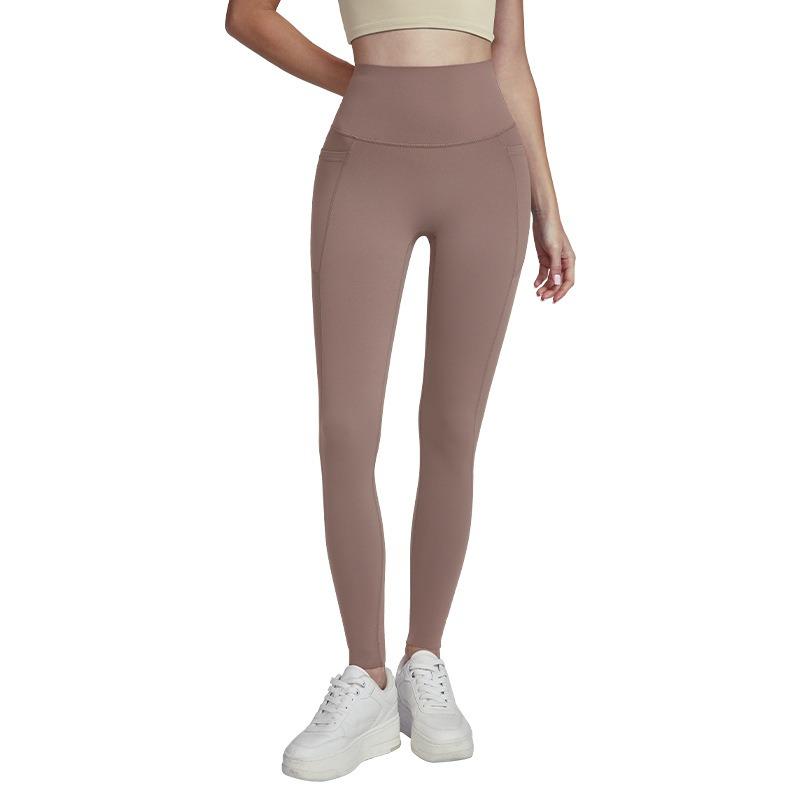 7A antibakterielle Yogahose, Damenfüße können beliebig gekürzt werden, hoch taillierte, rutschfeste Fitnesshose, Pfirsich-Hüft-Schweißhose, hautfreundlich und nackt