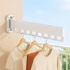 Rust-proof Wall Mount Clothes Hanger Stainless Steel Retractable Clothes Rack  Outdoor