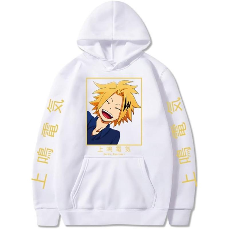 My Hero Academia Kaminari Denki Men's Hoodie Autumn Sweatshirt Men Womnen Fashion Brand Design Pullover Men's Fleece Hoodies