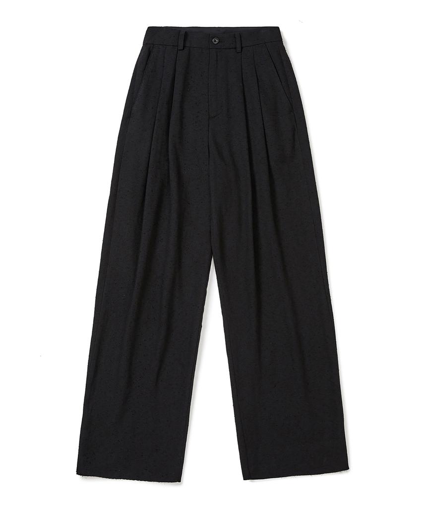 MMIC Land Slacks Nap Mix Linen_Black