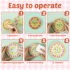 3/4Pcs DIY Mosaic Coaster Handmade Material Creative Bamboo Tableware Mat Wooden Tray Plate Kindergarten Children DIY Craft Deco