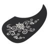 Guitar Pickguard PVC Protective Decorative Self Adhesive Acoustic Guitar Scratch Plate Silver Pattern