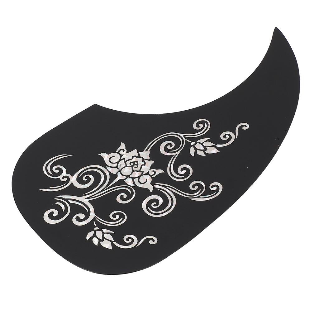 Guitar Pickguard PVC Protective Decorative Self Adhesive Acoustic Guitar Scratch Plate Silver Pattern
