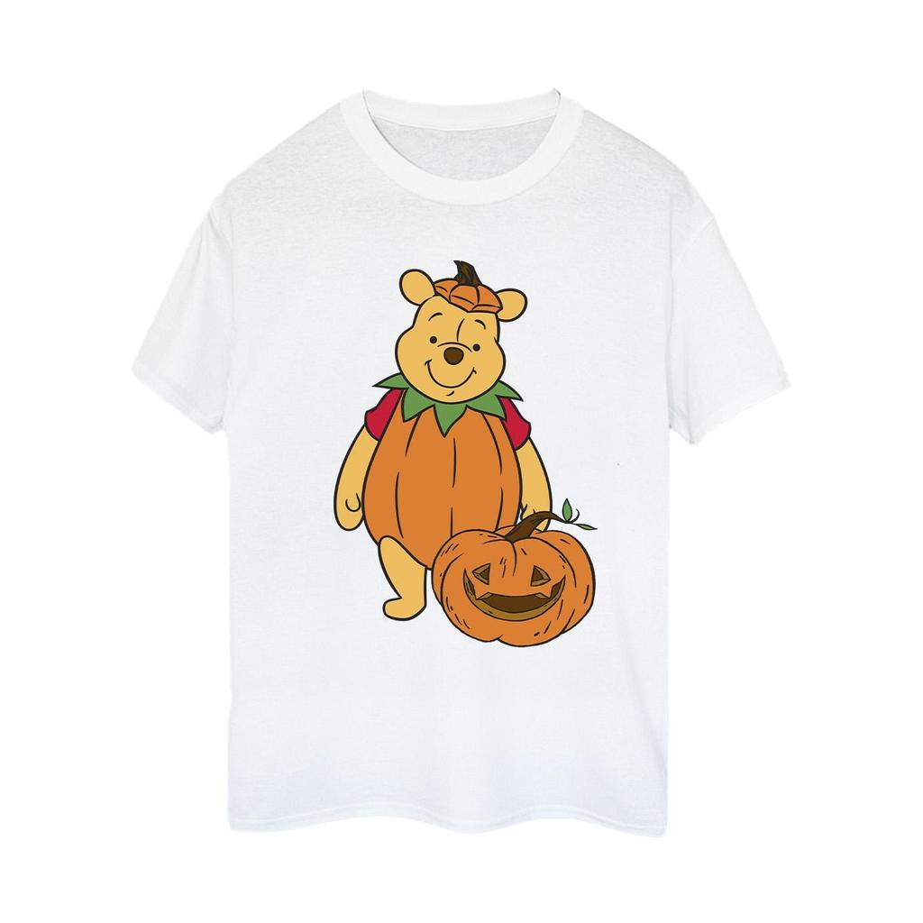 Winnie the Pooh Womens/Ladies Pumpkin Cotton Boyfriend Halloween T-Shirt