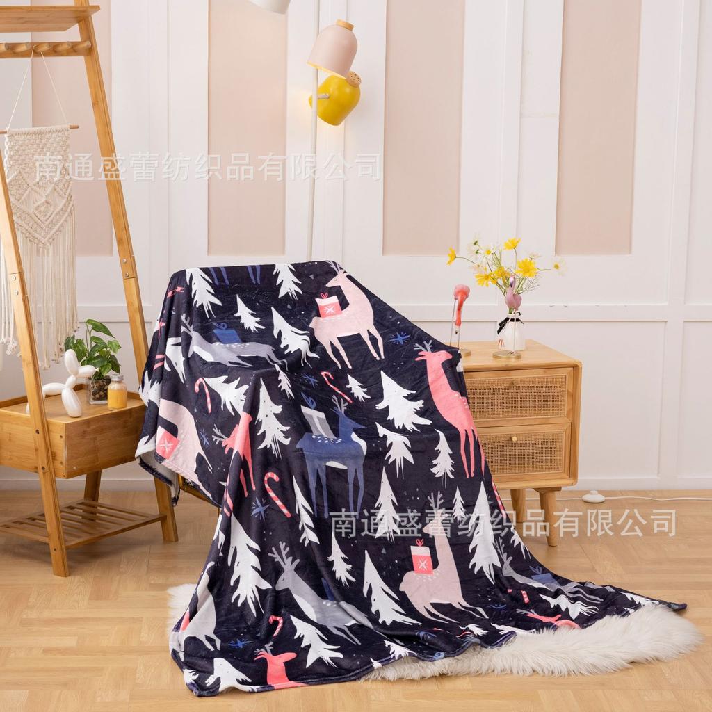 3D Digital Printing Flannel Blanket Sofa Blanket Blanket Single Layer Thickening