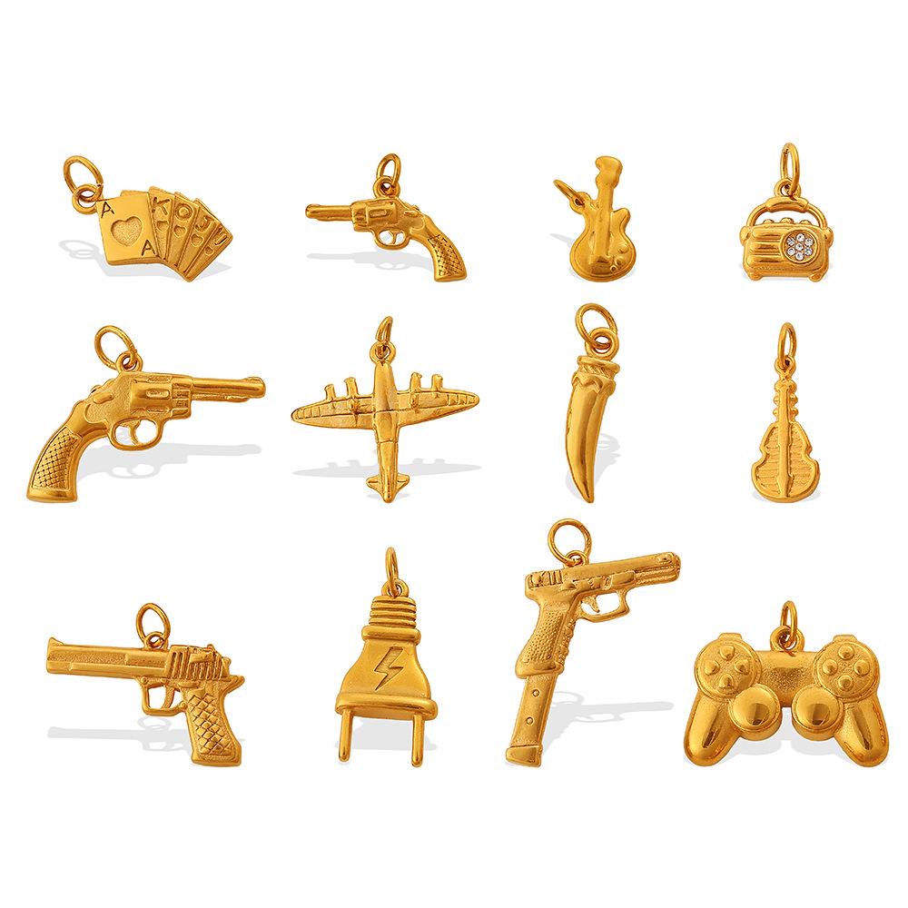 Hip Hop Toy Pistol Accessories Handsome Trend Punk Pendant