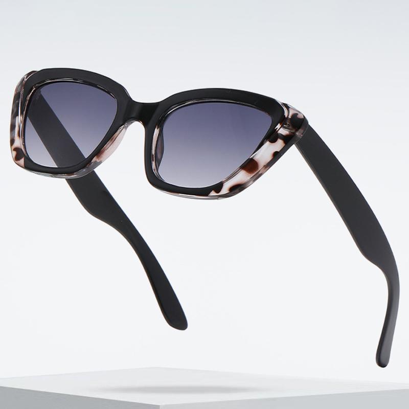  Fashion Cat Eye Sunglasses Women Fashion Pattern Leopard Gradient Shades UV400
