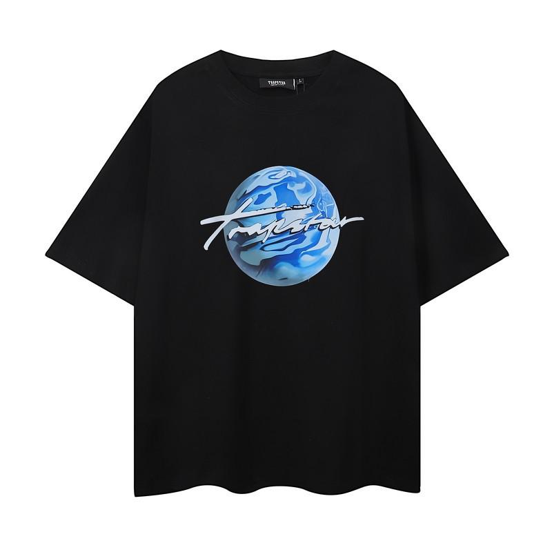 Summer loose cotton short-sleeved T-shirt men's printing trend couple top