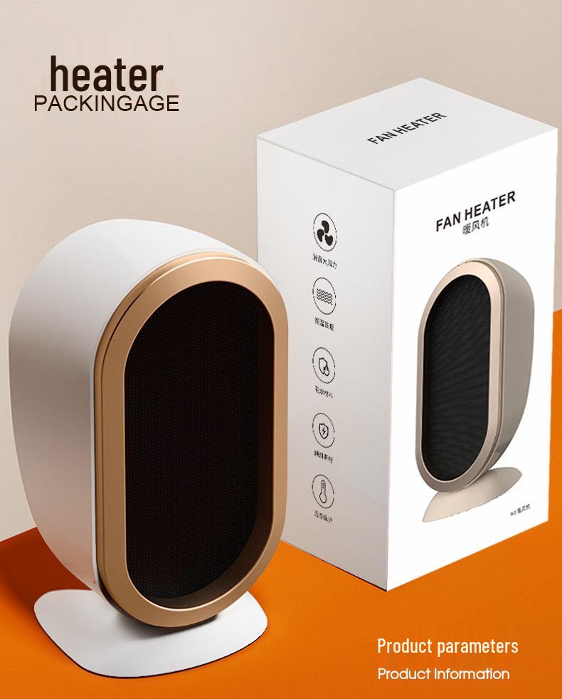 Portable Mini Desktop Fan Heater for Home & Office