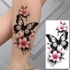 1 Sheet Sexy Butterfly Sunflower Plum Temporary Tattoos For Women Girls Waist Breast Arm Forearm Flower Fake Temp Tattoo Sleeve