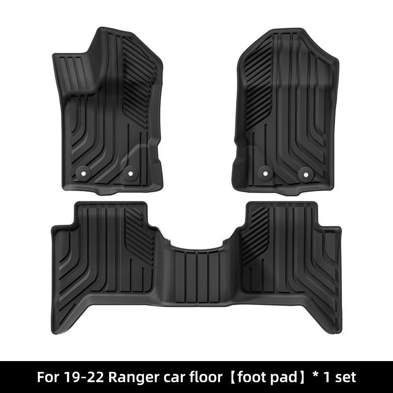 Ford Ranger 2019-2025 TPE Floor & Truck Bed Mats - Fits Left & Right Hand Drive.
