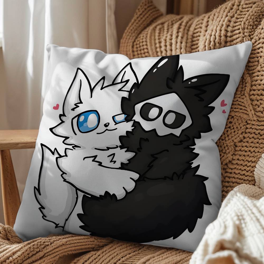 cute Dr K Changed Puro Print Throw Pillow Cover Square Cushion Case for Living Room Bedroom Decor