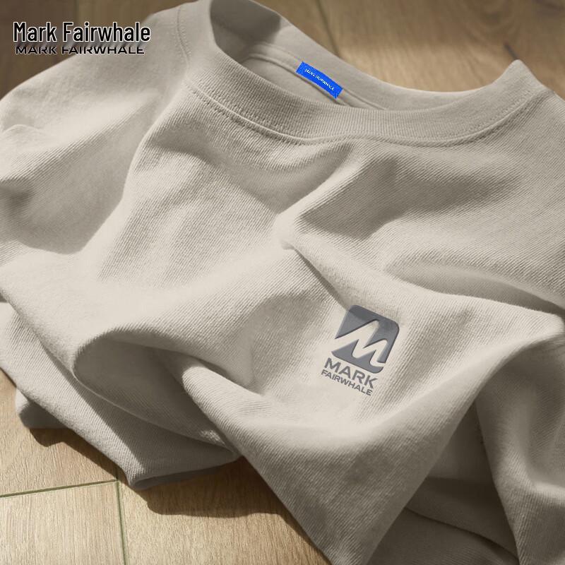 Mark Hua Fei Men's 2026 New Style Heavyweight Cotton Short Sleeve T-Shirt