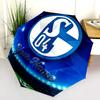 1 PC Automatic Folding Umbrella - FC Schalke 04 Custom Name Pattern, Portable & Foldable Design with 8 Ribs, Christmas Birthday Gifts