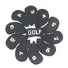 Golf Iron Headcover Set - 11-Piece Numbered Protective Covers for Clubs