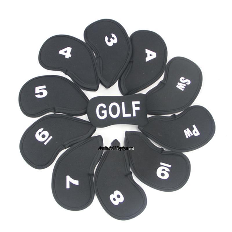 Golf Iron Headcover Set - 11-Piece Numbered Protective Covers for Clubs