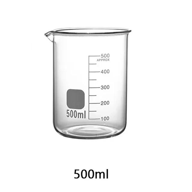 Lab Borosilicate GLass beaker Kitchen Graduated Beakers Measuring Glass Cup Chemical