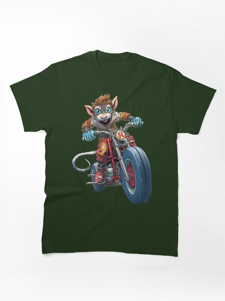 Biker Mice from Mars Rebel Biker Boy Rat Gang Rebels Book Illustration by Sarnia Classic T-Shirt