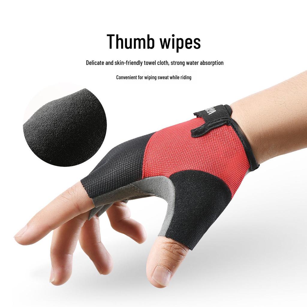 Men's & Women's Breathable Half Finger Cycling and Fitness Gloves