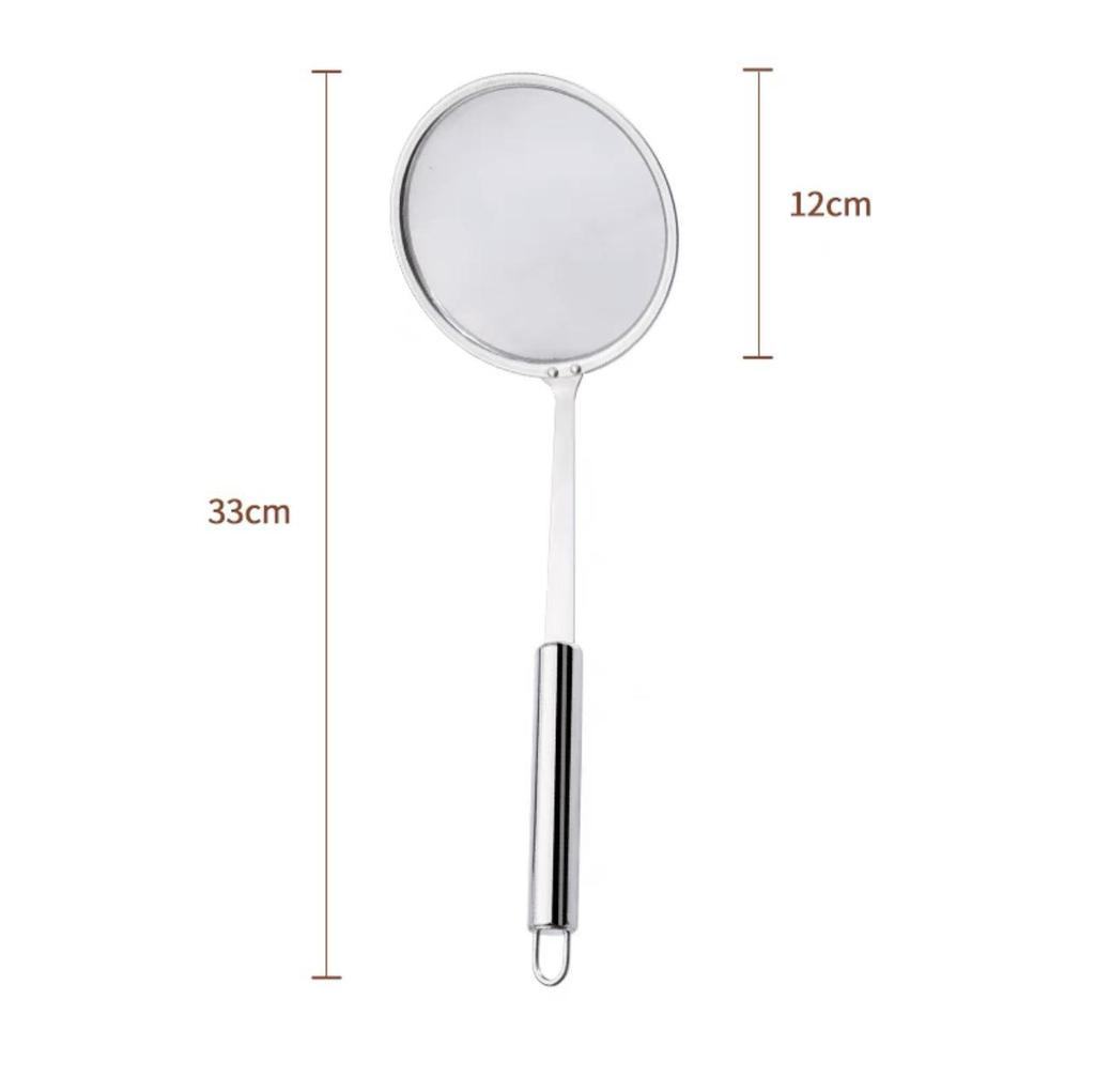 304 Edelstahl Öl- und Schaumschöpflöffel mit 100-Mesh-Filter für Hot Pot