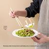 Set of 10 Natural Bamboo Chopsticks: Anti-Mold, Non-Slip, No Paint/Wax, High-End Carved Design for Home Use.