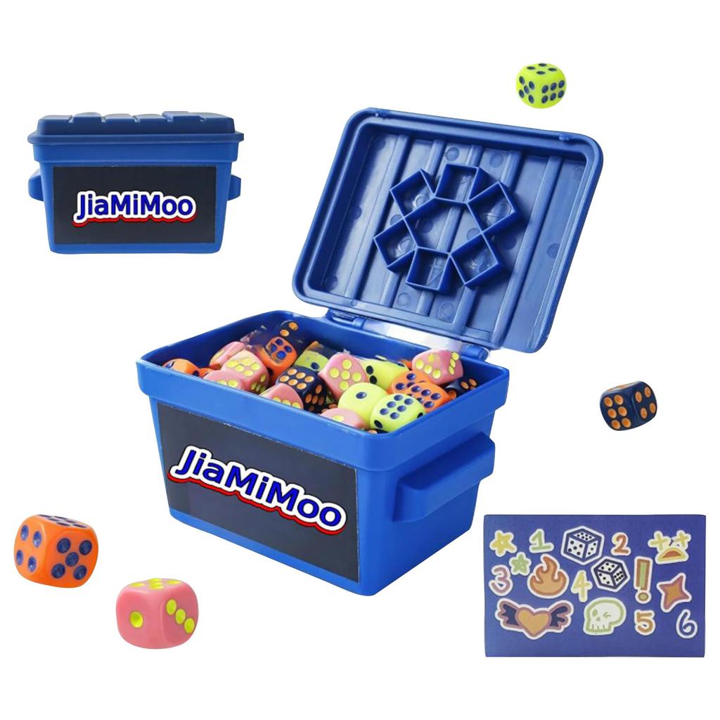 Fast-paced Family Dice Games, Dumpster Games, Fun 2/4/6 Player Board And Dice Games, 80 Dice And Doodle Stickers, Family Game Nights